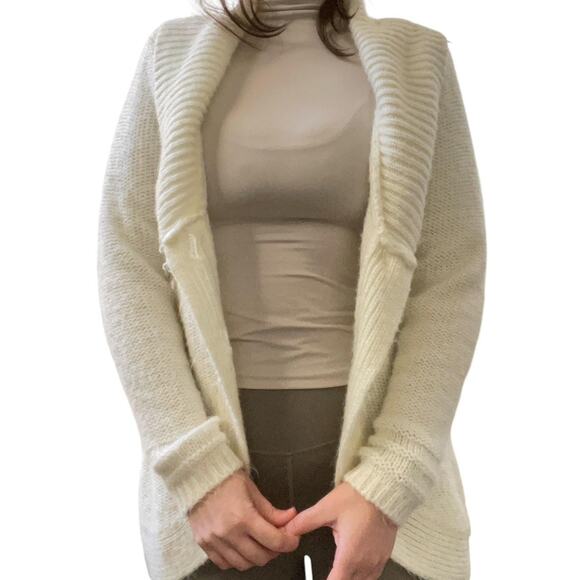 Authentic y2k cream white wool cardigan - Picture 1 of 3